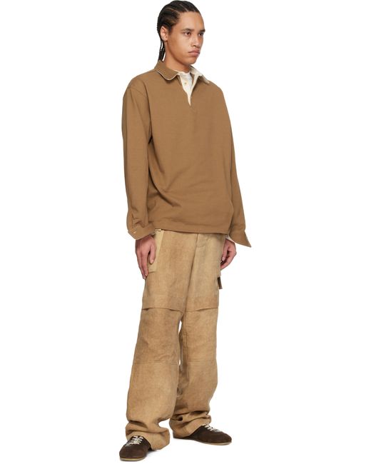 colbo Brown Rugby Polo for men