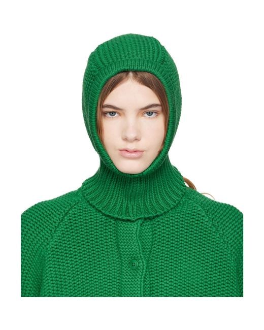 YMC Green Cotton Balaclava