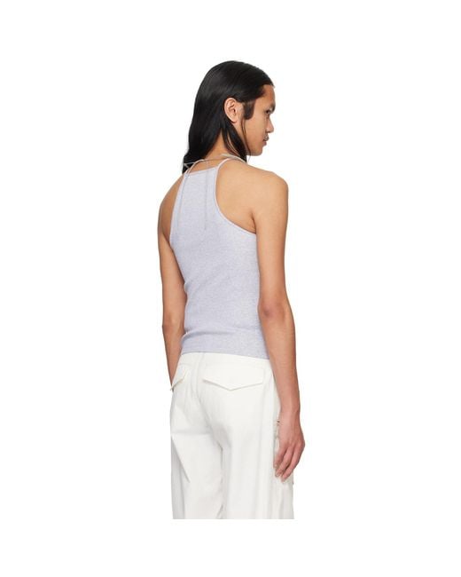 Dion Lee Black Gray Barball Tank Top for men
