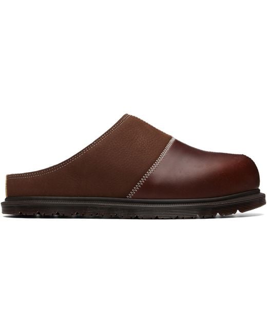 Dr. Martens Brown San Patchwork Loafers for men
