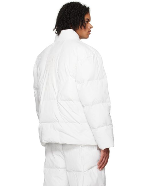 Blouson matelassé harbin blanc Rains pour homme en coloris White