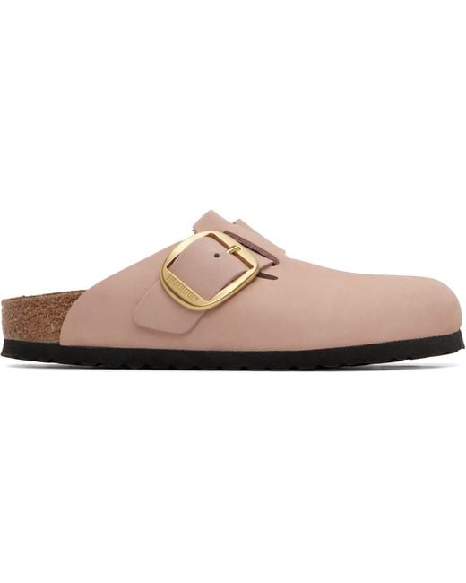 Birkenstock Black Narrow Boston Big Buckle Slip-On Loafers