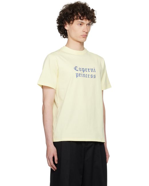 T-Shirt Ajusté 'Princess' Jaune Coperni pour homme en coloris Black
