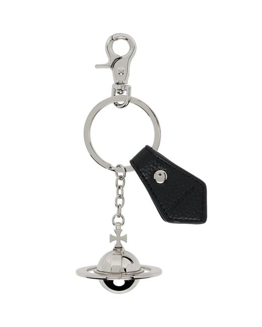 Vivienne Westwood Black 3D Orb Keychain