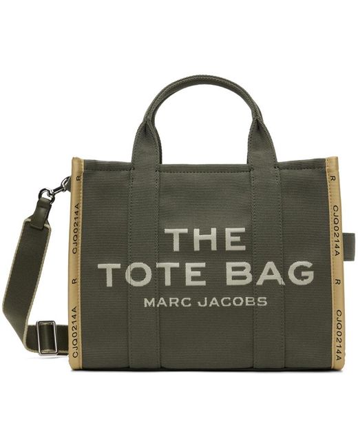 Marc Jacobs Green Khaki 'The Jacquard Medium' Tote