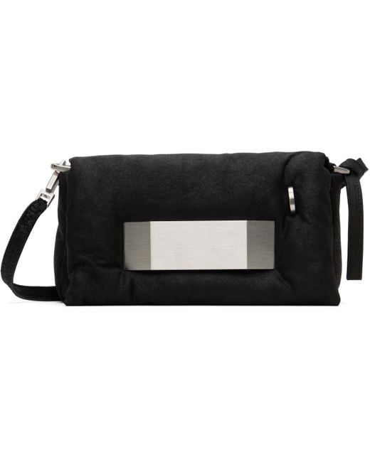 メンズ Rick Owens ブラック Hollywood Pillow Griffin バッグ Black
