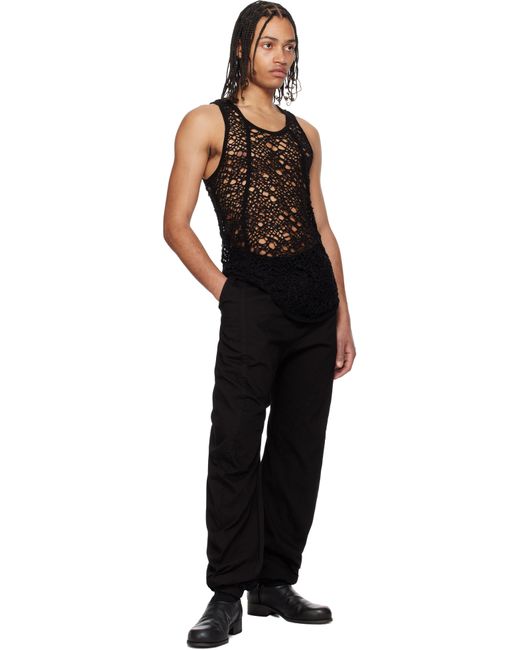メンズ Julius ブラック Hellion Curved トラウザーズ Black