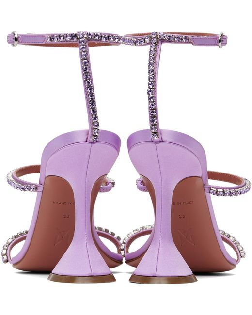 AMINA MUADDI Pink Gilda Heeled Sandals