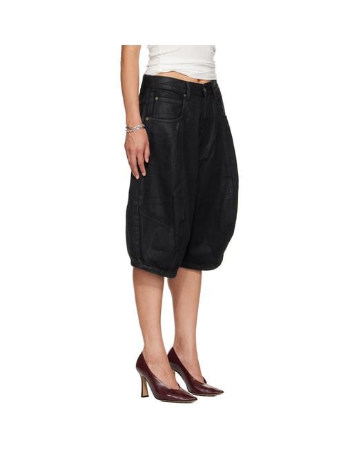 Lu'u Dan Black Puffa Shorts