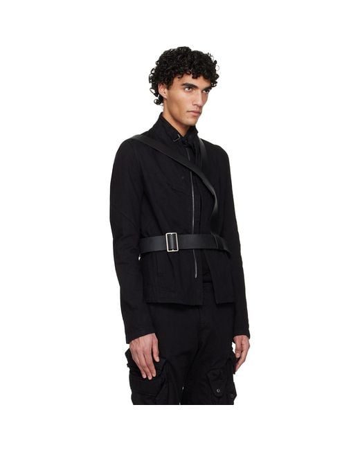 Julius Black Dimensional Body Backpack for men