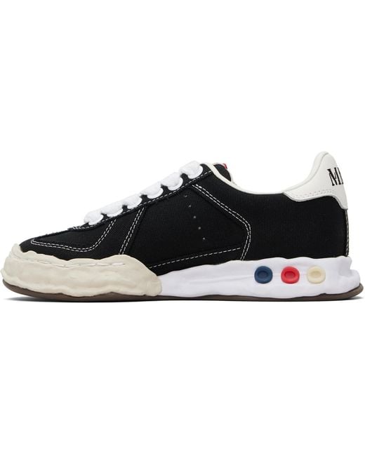 Maison Mihara Yasuhiro Black 'Herbie' Og Sole Canvas Low-Top Sneakers