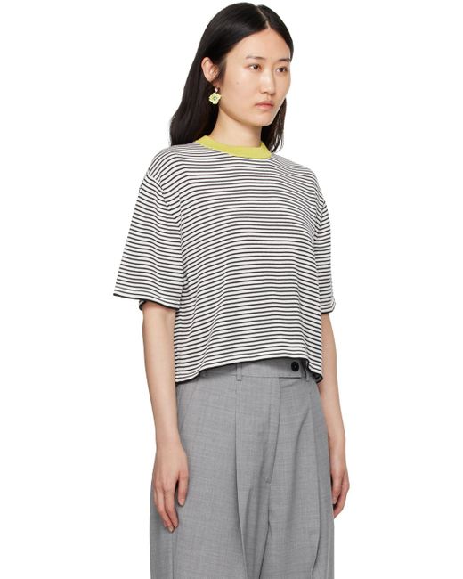 Cordera Gray Striped T-shirt