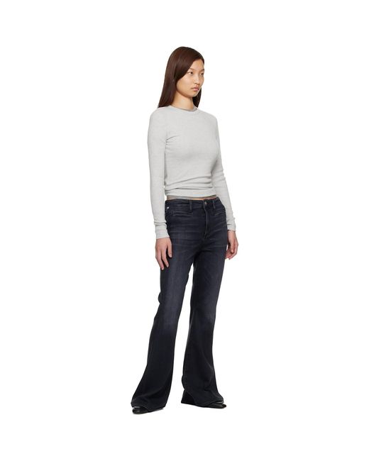 Citizens of Humanity Black Lilah Flare Welt Pocket Jeans
