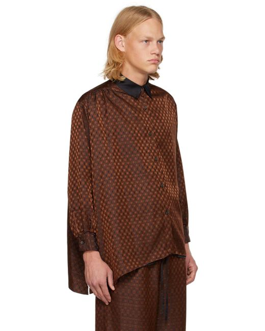 Rito Structure Brown Reversible Shirt for men