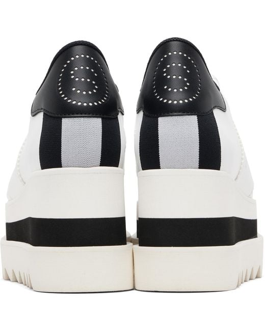 Stella McCartney White Sneak-Elyse Platform Sneakers