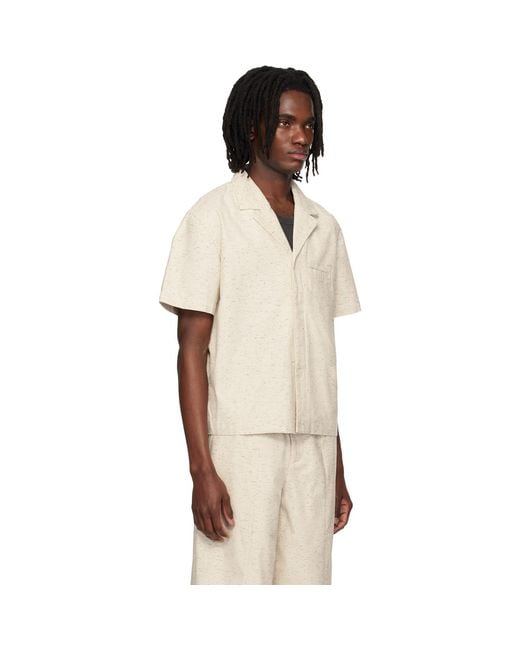 Entire studios Natural Off- Strand Shirt for men