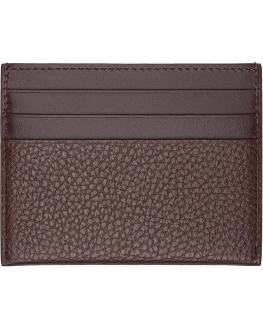 Givenchy Brown Logo Card Holder for men