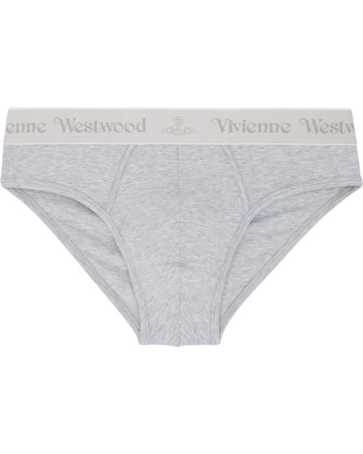 Vivienne Westwood White Three-Pack & Band Slip Briefs for men