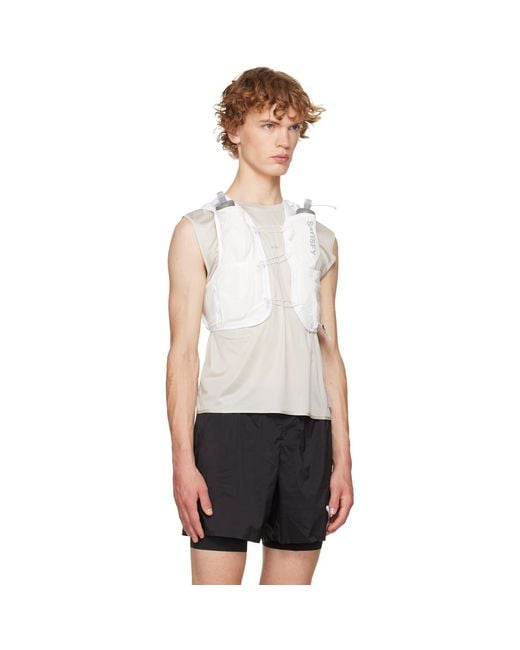 Satisfy White Off- 'Justice Cordura' 5L Hydration Vest for men