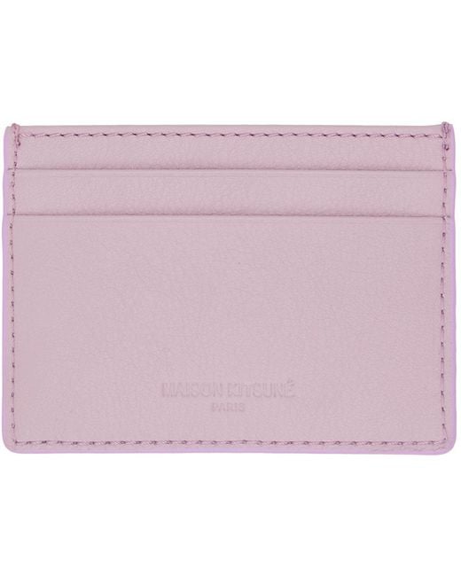 Maison Kitsuné Pink Cloud Card Holder