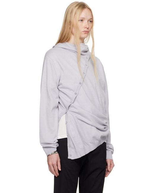 Post Archive Faction PAF White 8.0 Center Knit Hoodie