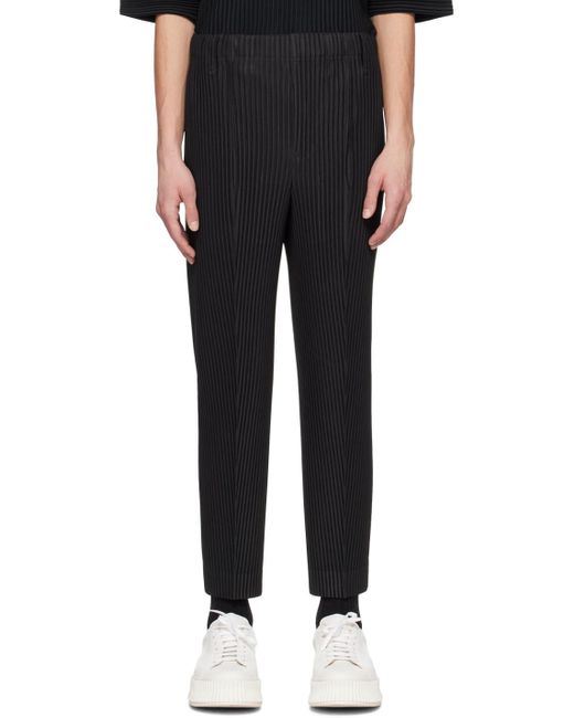 Homme Plissé Issey Miyake Black Compleat Trousers for men
