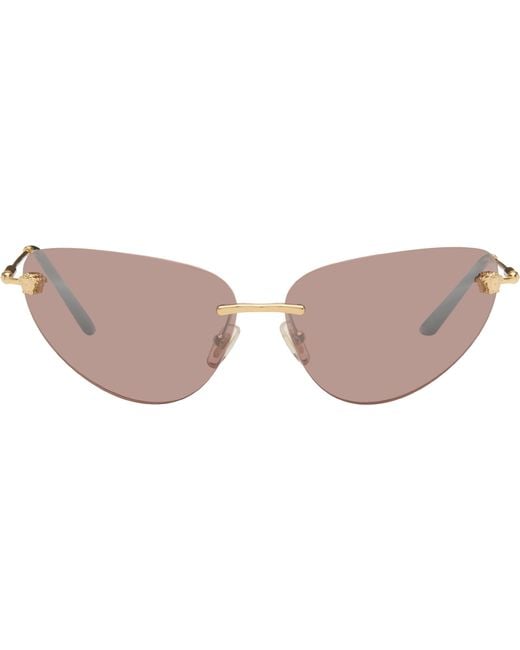 Versace Black Medusa Cat-Eye Sunglasses