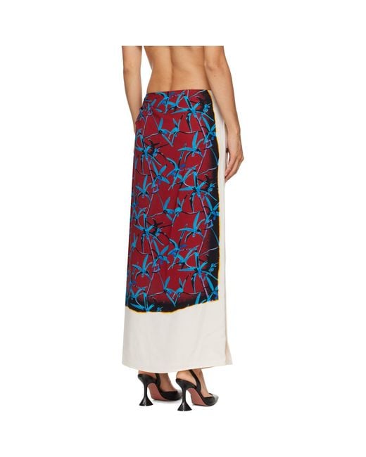 Proenza Schouler Red Anais Maxi Skirt