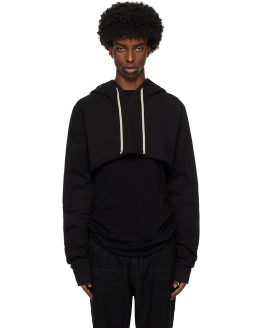 メンズ Rick Owens Porterville クロップド フーディ Black
