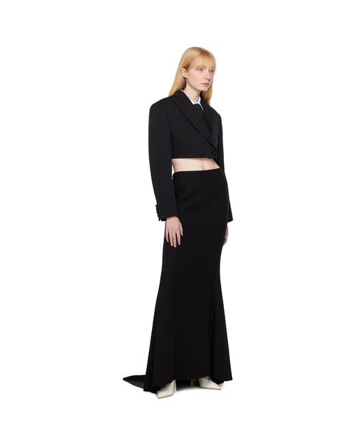 Valentino Black Couture Maxi Skirt