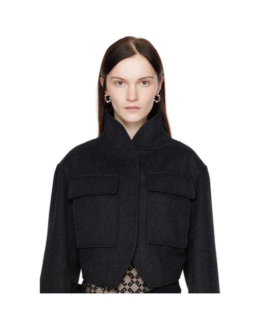 Givenchy Black Rose & 4G Earrings