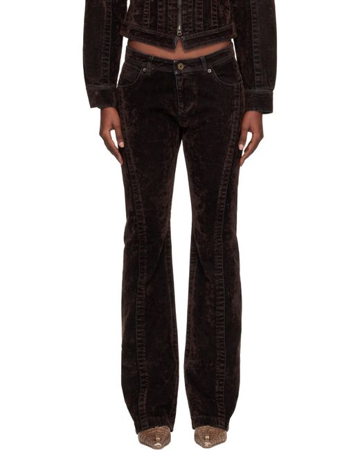 KNWLS Black Flock Jeans