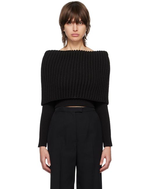 Alaïa Black Off-shoulder Sweater