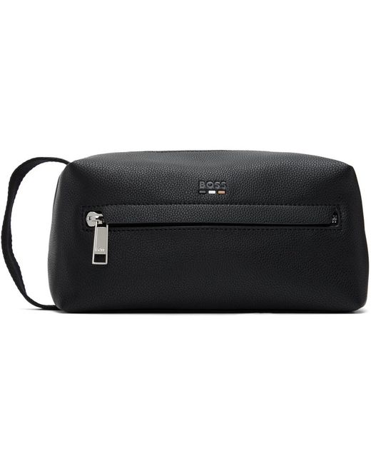 BOSS by HUGO BOSS Black Fauxleather Pouch for Men Lyst Australia