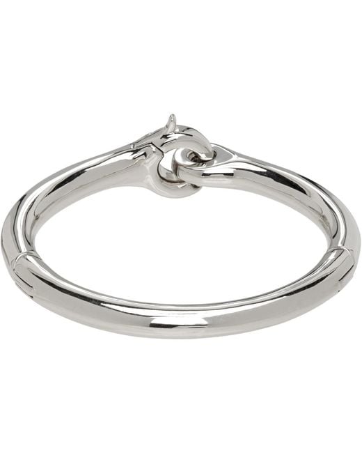 Balenciaga Metallic Saint-Germain Bangle Bracelet for men