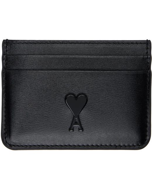 Porte-cartes noir à logo ami de cœur AMI pour homme en coloris Black