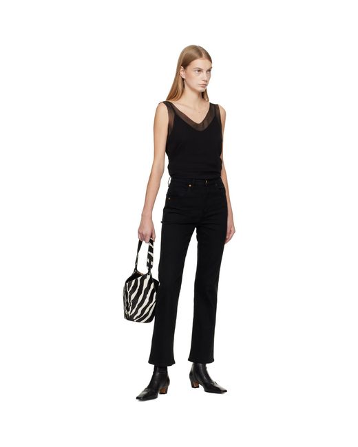 Khaite Black Mini Lotus Tote