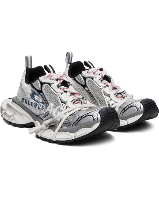 Balenciaga White 3Xl Split Logo Sneakers for men