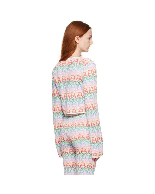 Marco Rambaldi Multicolor Heart Cardigan