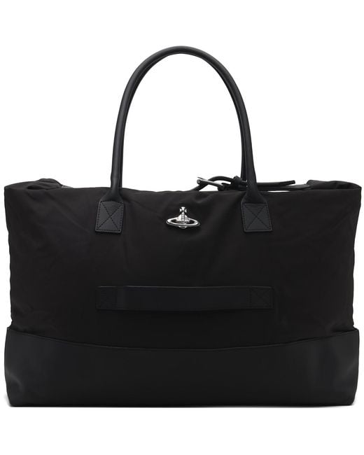 Vivienne Westwood Black Sid Weekender Duffle Bag for men