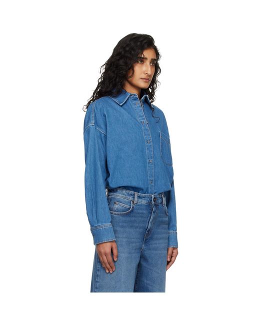 Weekend by Maxmara Blue Foggia Denim Shirt