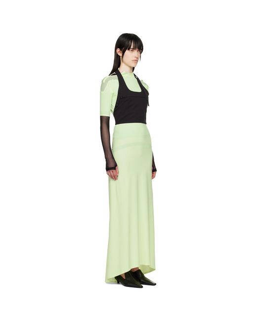 JOHANNA Paris Black Lycra Silicone Dots Maxi Dress