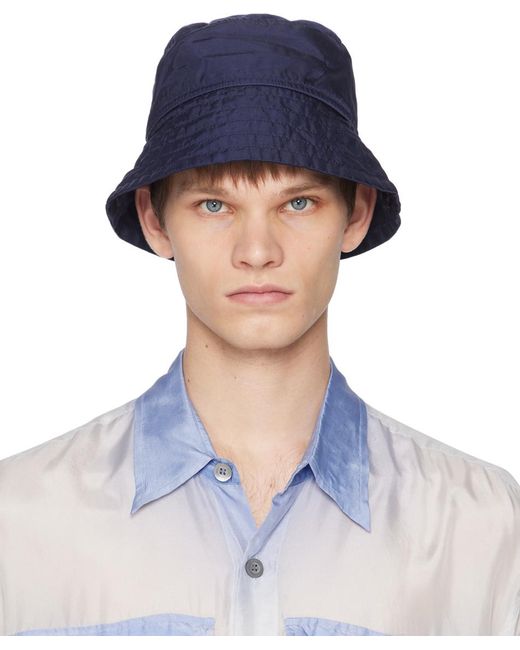 Dries Van Noten Blue Gilly Bucket Hat for men