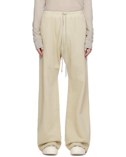 Pantalon de survêtement blanc cassé à boutons-pression Rick Owens pour homme en coloris Natural