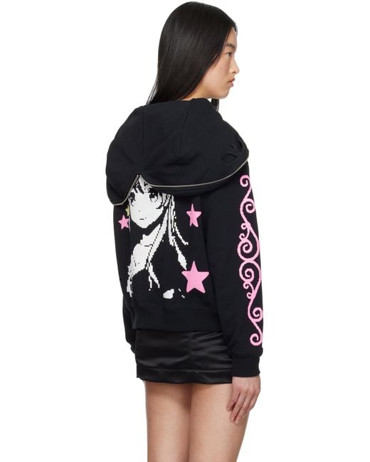 Ashley Williams ブラック Happy Manga Butterfly ジップアップ