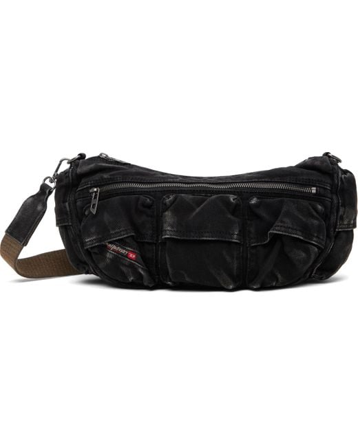 DIESEL Black Multi-Pkts X Shoulder Bag for men