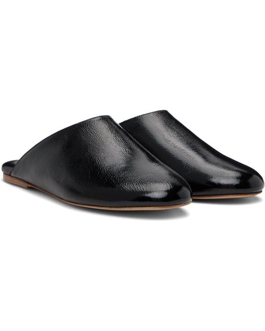 A.P.C. Black 'Les Mules' Slip-On Loafers
