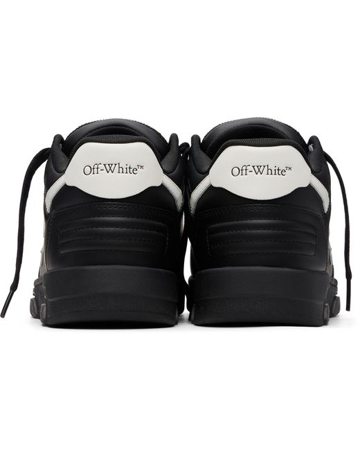 Off-White c/o Virgil Abloh Black 'Out Of Office' Leather Sneakers for men