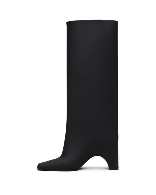 Coperni Black Rubber Bridge Tall Boots