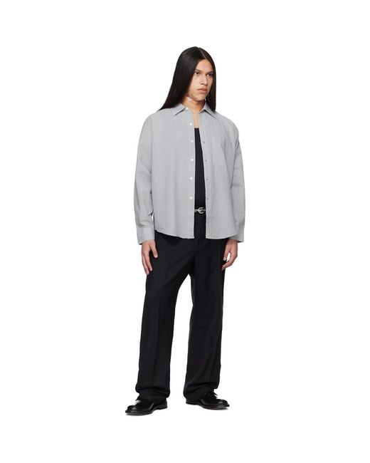 mfpen Gray Executive Shirt for men